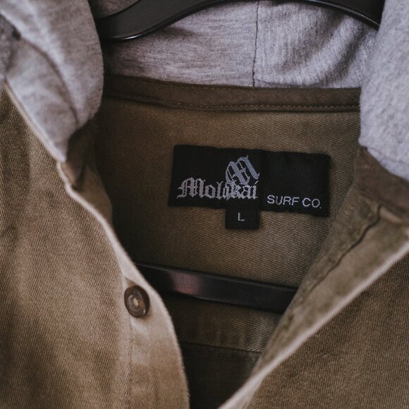 Molokai Army Green Button-Up Jacket - Picture 3 of 8